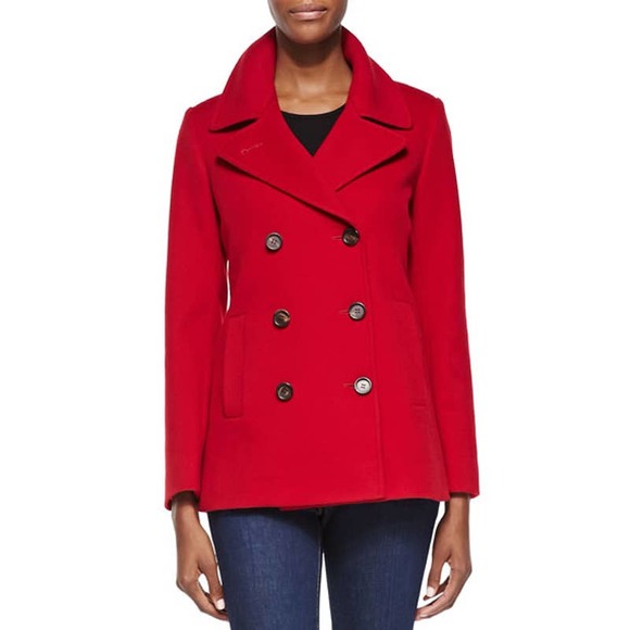 Fleurette Loro Piana Double-Breasted Wool Peacoat